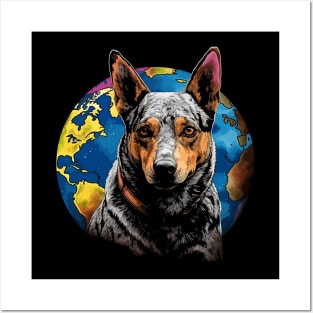 Australian Cattle Dog Earth Day Posters and Art